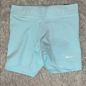 Light blue Nike pro spandex